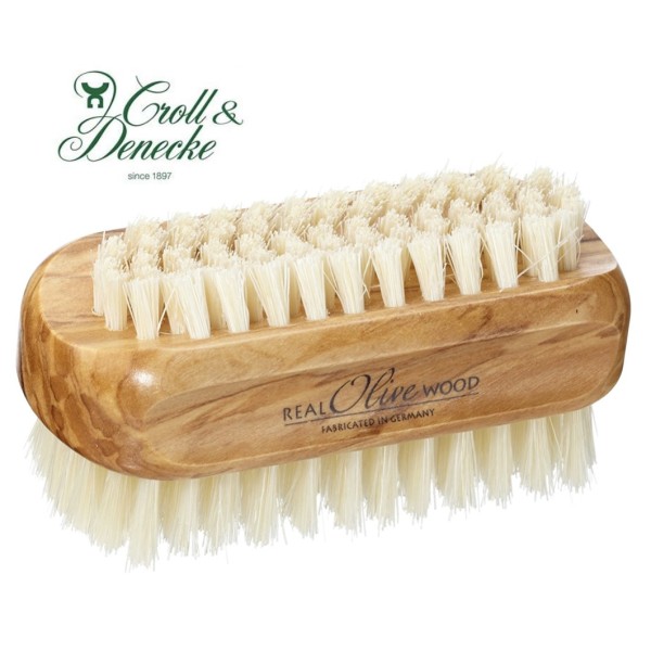 Brosse à ongle en bois d'olivier, grand format - Croll & Denecke