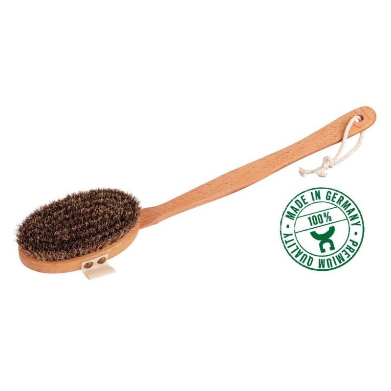 Brosse de massage en crin de cheval - Croll & Denecke