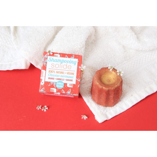 Shampooing solide cheveux normaux à l'orange - cannelle - badiane