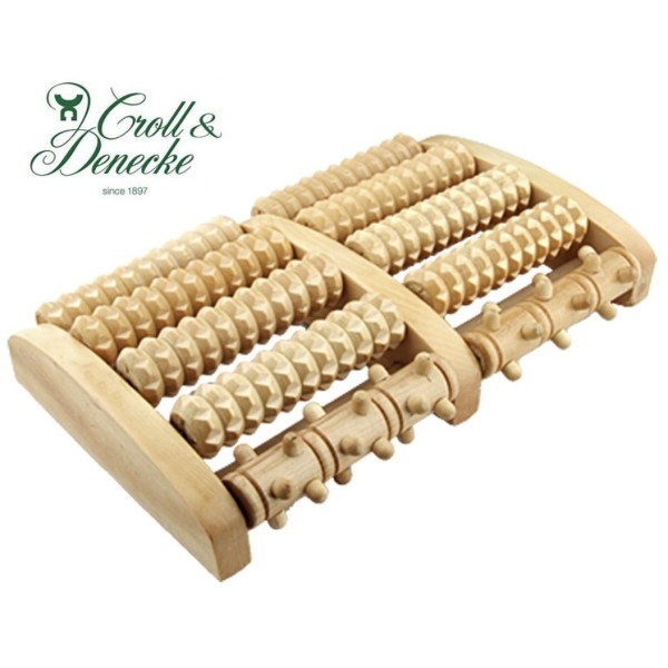 Rouleau de massage pour pieds en bois 2x5