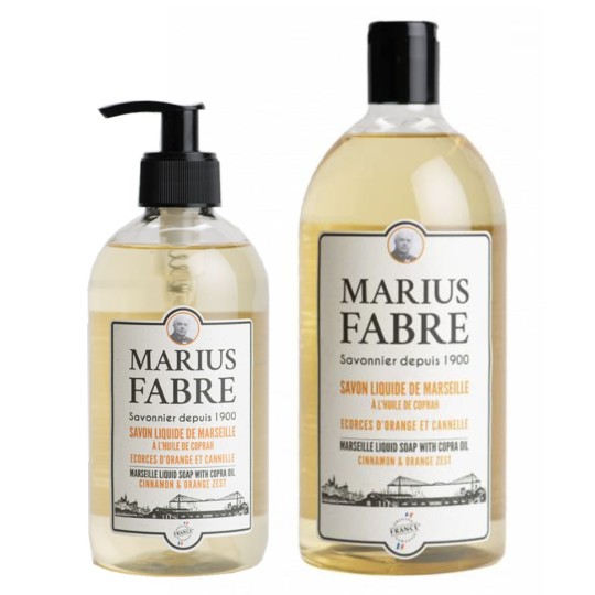 Savon liquide de Marseille Orange Cannelle 1900 - Marius Fabre