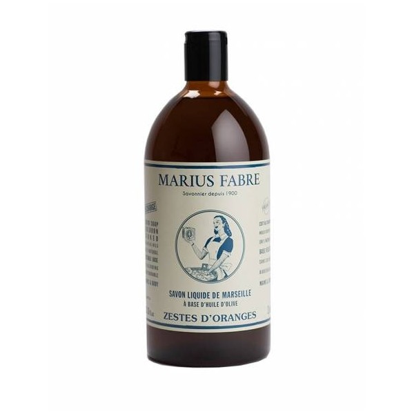 Savon liquide de Marseille "Zestes d'oranges" - Marius Fabre