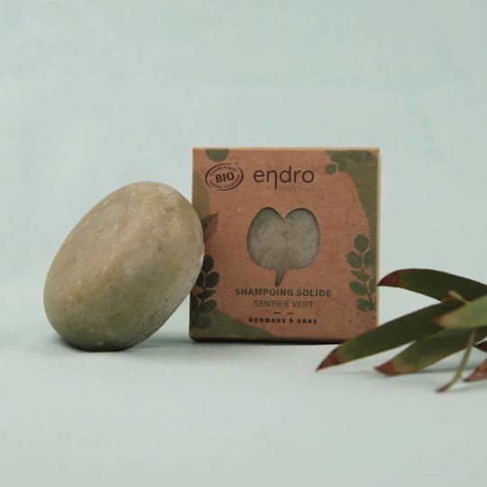 Shampoing solide Sentier vert - Endro cosmétiques