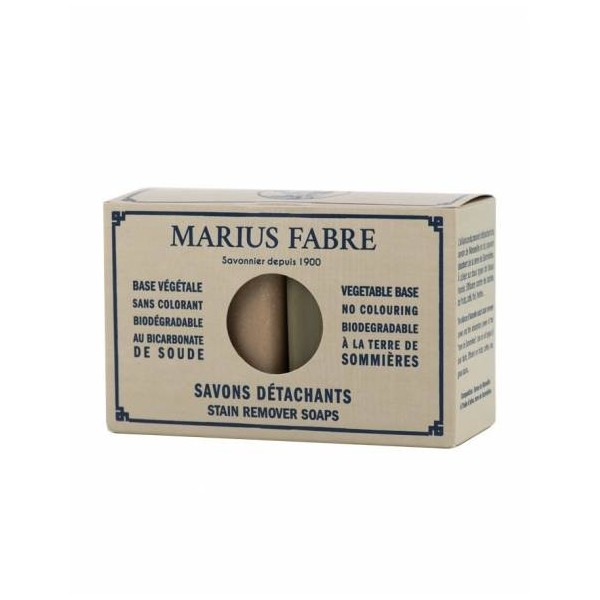 Duo savons détachants terre sommières et bicarbonate de soude Marius Fabre