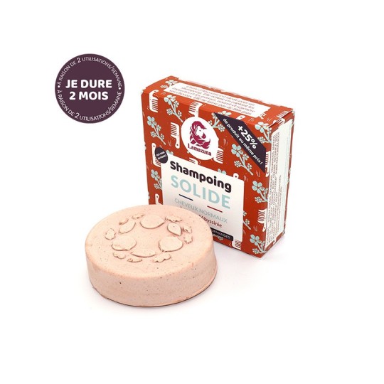 Shampoing solide cheveux normaux - Huile d'Abyssinie & Praline - Lamazuna