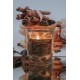 Bougie à la cire d'abeille parfumée Cannelle Orange
