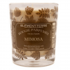 Bougie à la cire d'abeille parfumée Mimosa