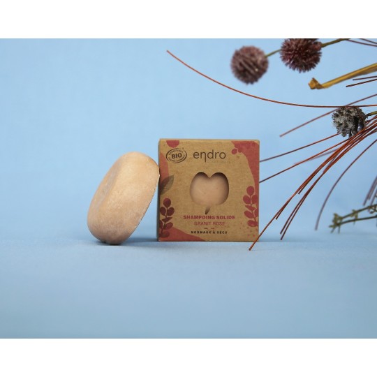 Shampoing solide Granit rose - Endro cosmétiques