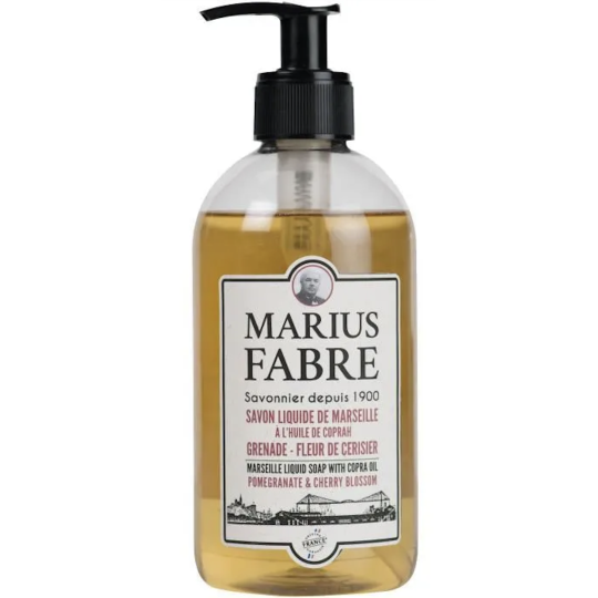 Savon liquide de Marseille Grenade et Fleur de Cerisier 1900 - Marius Fabre