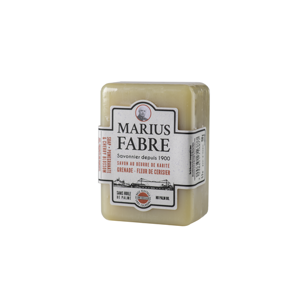 Savonnette au beurre de karité, Grenade et Fleur de Cerisier - Marius Fabre