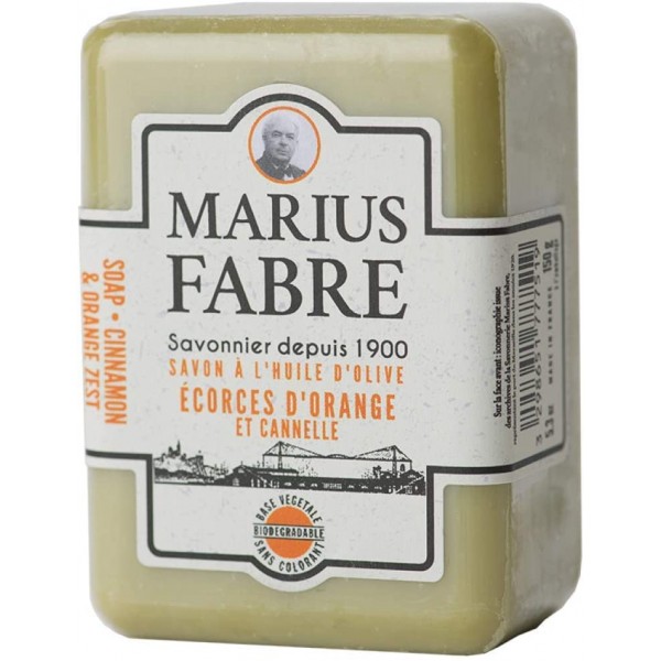 Savonnette à l'huile d'olive Écorces d'orange et cannelle - Marius Fabre