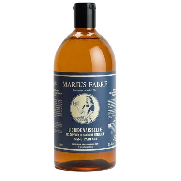 Liquide vaisselle aux copeaux de Savon de Marseille - Sans parfum