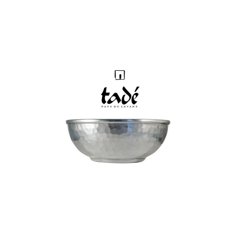 Coupelle En Aluminium Tadé Pour Hammam - Diamètre 15 Cm X Hauteur 6 Cm - Neuf - Fabrication Française