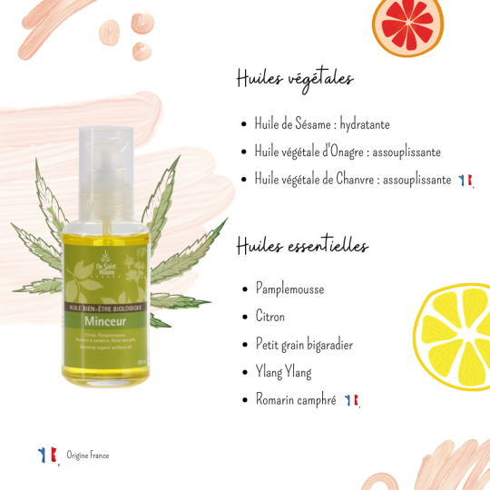 Huile bien-être BIO Minceur - Saint Hilaire