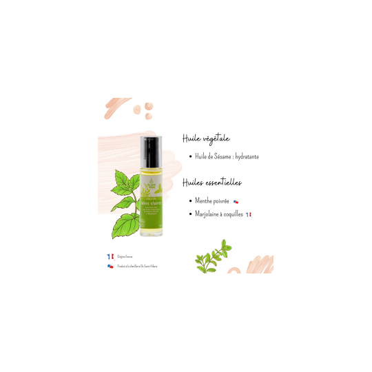 Roll'on Menthe Poivrée Bio et Marjolaine Bio - Saint Hilaire