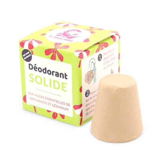 Déodorant solide Bergamote et Géranium Lamazuna