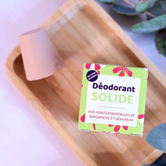 Déodorant solide Bergamote et Géranium Lamazuna