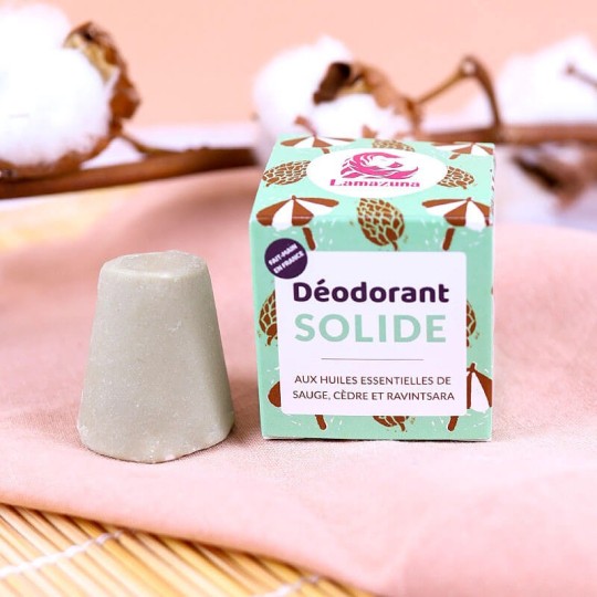 Déodorant solide Sauge, Cèdre et Ravintsara Lamazuna