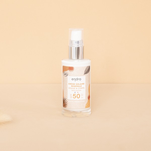 Crème solaire minérale BIO - SPF 50 - 50ml Endro