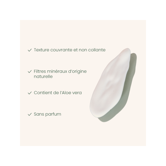 Crème solaire minérale BIO - Indice SPF 50