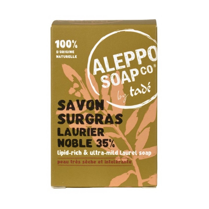 Savon d'Alep surgras soufre purifiantTadé - Peaux adolescents - 150g