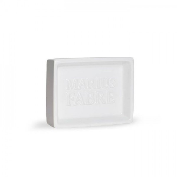 Porte savon en céramique blanc Marius Fabre