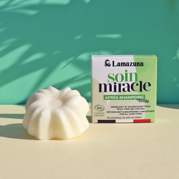 Après-shampoing solide bio Soin miracle Lamazuna