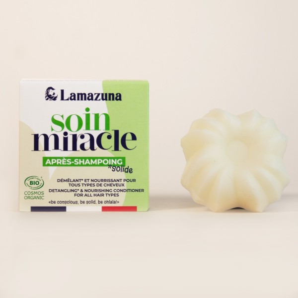 Après-shampoing solide bio Soin miracle Lamazuna