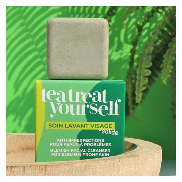 Soin lavant visage solide Anti-imperfections Tea Treat Yourself Lamazuna