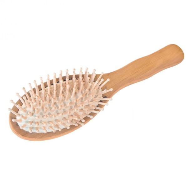 Brosse à cheveux ovale en bois avec picots - Croll & Denecke