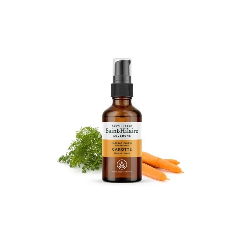 Huile De Carotte 100% BIO Aroma-zone - 100 Ml, Macérât Huileux éclaircissant Anti-imperfections
