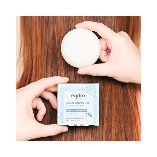 Shampoing solide BIO - Cheveux normaux - Endro cosmétiques