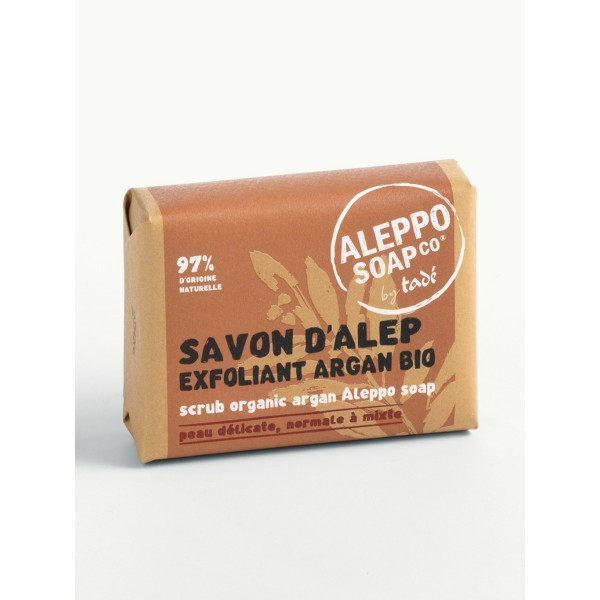 Savon d'Alep exfoliant - Fleur d’Argan - Tadé