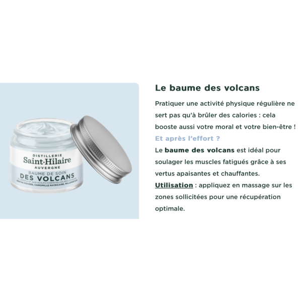 Baume de soin des volcans BIO - Saint Hilaire