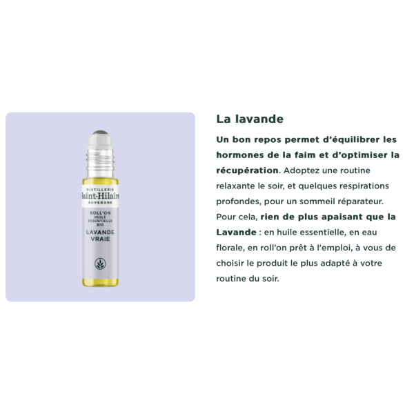 Roll'on Lavande Vraie Bio - Saint Hilaire