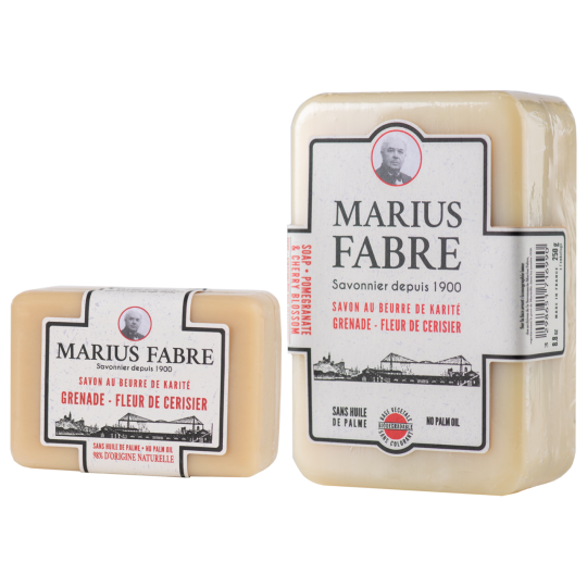 Savonnette de Marseille, Grenade et Fleur de Cerisier - Marius Fabre