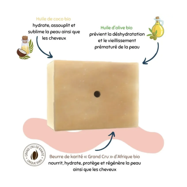 Mousse de Karité – Savon/Shampoing solide 3 en 1 - Karethic