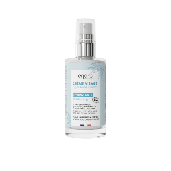 Crème visage hydratante légère - Endro Cosmétiques