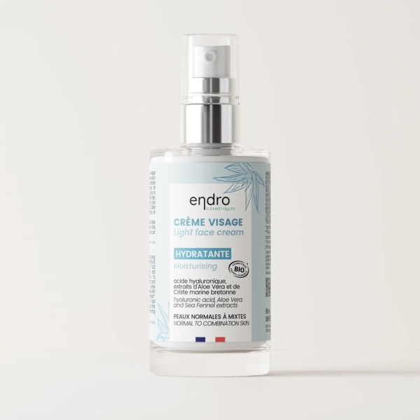 Crème visage hydratante légère - Endro Cosmétiques