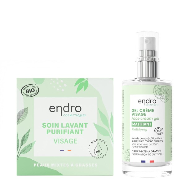 Gel-crème visage Matifiant BIO - Endro Cosmétiques