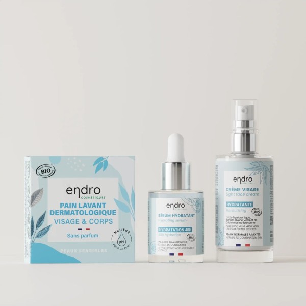 Routine visage hydratation intense - Endro Cosmétiques