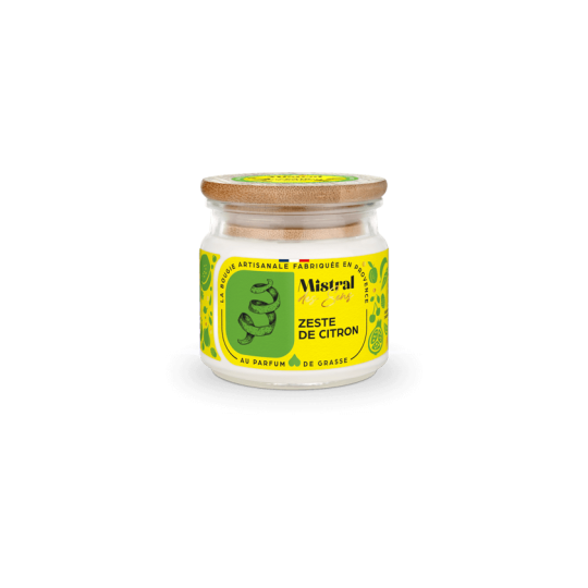 Bougie parfumée - Zeste de Citron 150 ml - Mistral des Sens