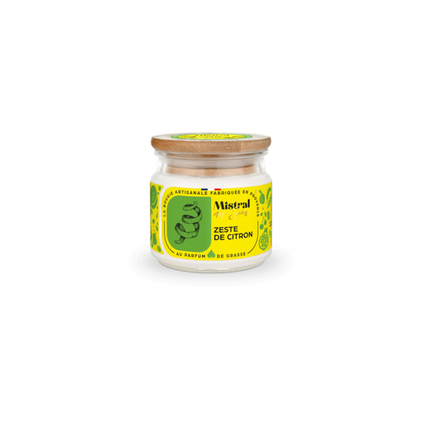Bougie parfumée - Zeste de Citron 150 ml - Mistral des Sens