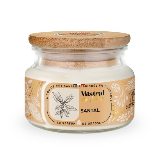 Bougie parfumée - Santal 300 ml - Mistral des Sens