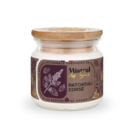 Bougie parfumée - Patchouli Corsé 150 ml - Mistral des Sens