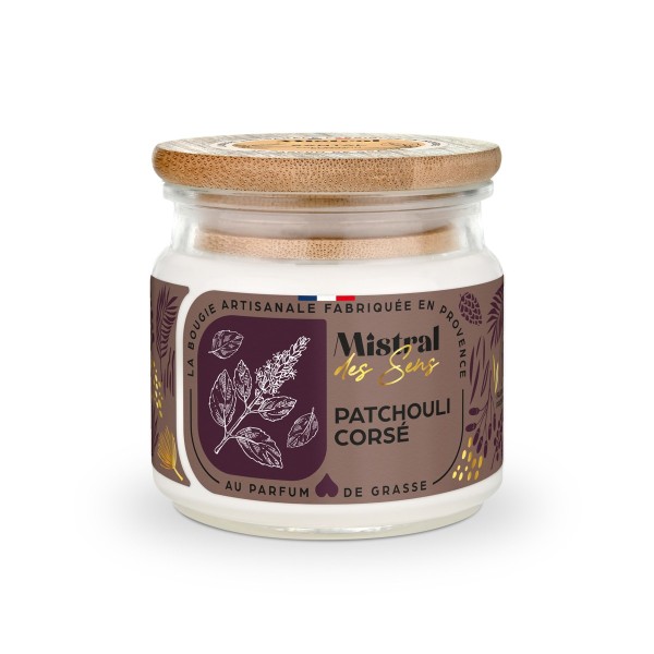 Bougie parfumée - Patchouli Corsé 150 ml - Mistral des Sens