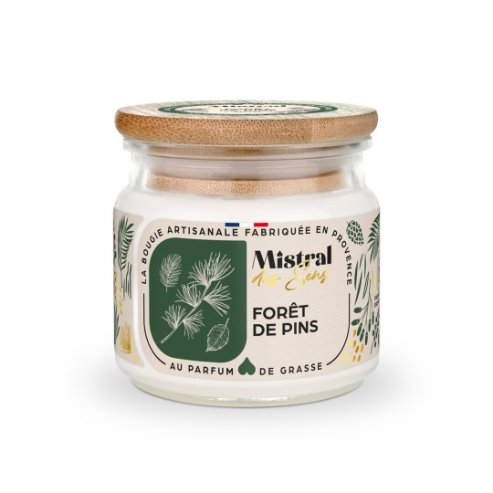 Bougie parfumée - Forêt de Pins 150 ml - Mistral des Sens