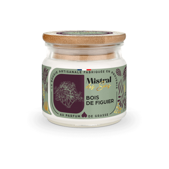 Bougie parfumée - Bois de Figuier 150 ml - Mistral des Sens