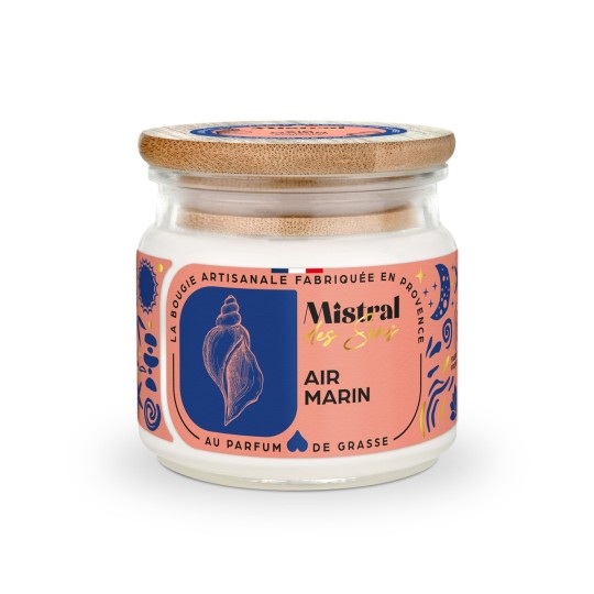 Bougie parfumée - Air Marin 150 ml - Mistral des Sens
