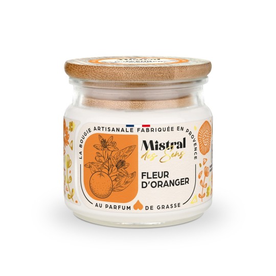 Bougie parfumée - Fleur d'Oranger 150 ml - Mistral des Sens